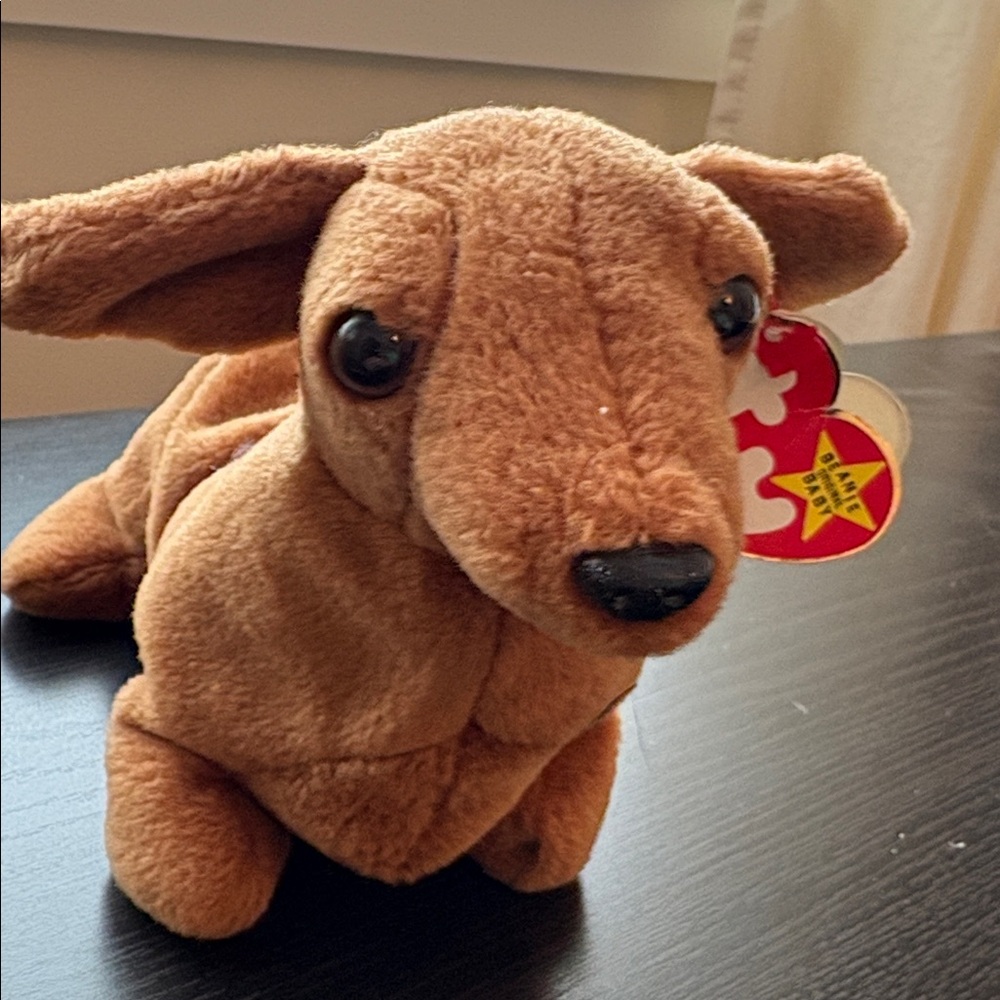 Ty Brown Dachshund Dog Plush